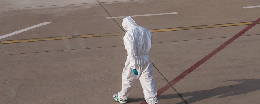 机场科学上网工作原理示意图，展示用户流量经过加密隧道通过海外代理节点访问境外网络的流程，石墨灰配橙色复古风格图表